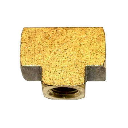 INTERSTATE PNEUMATICS Brass Tee Fitting 1/2 Inch NPT Female FP88T